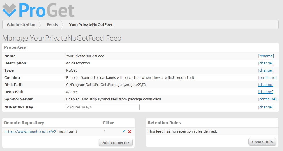 ProGet NuGet Feed Configuration