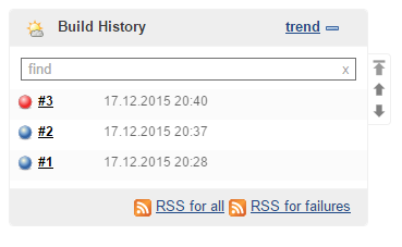 Broken Build in Jenkins Build History